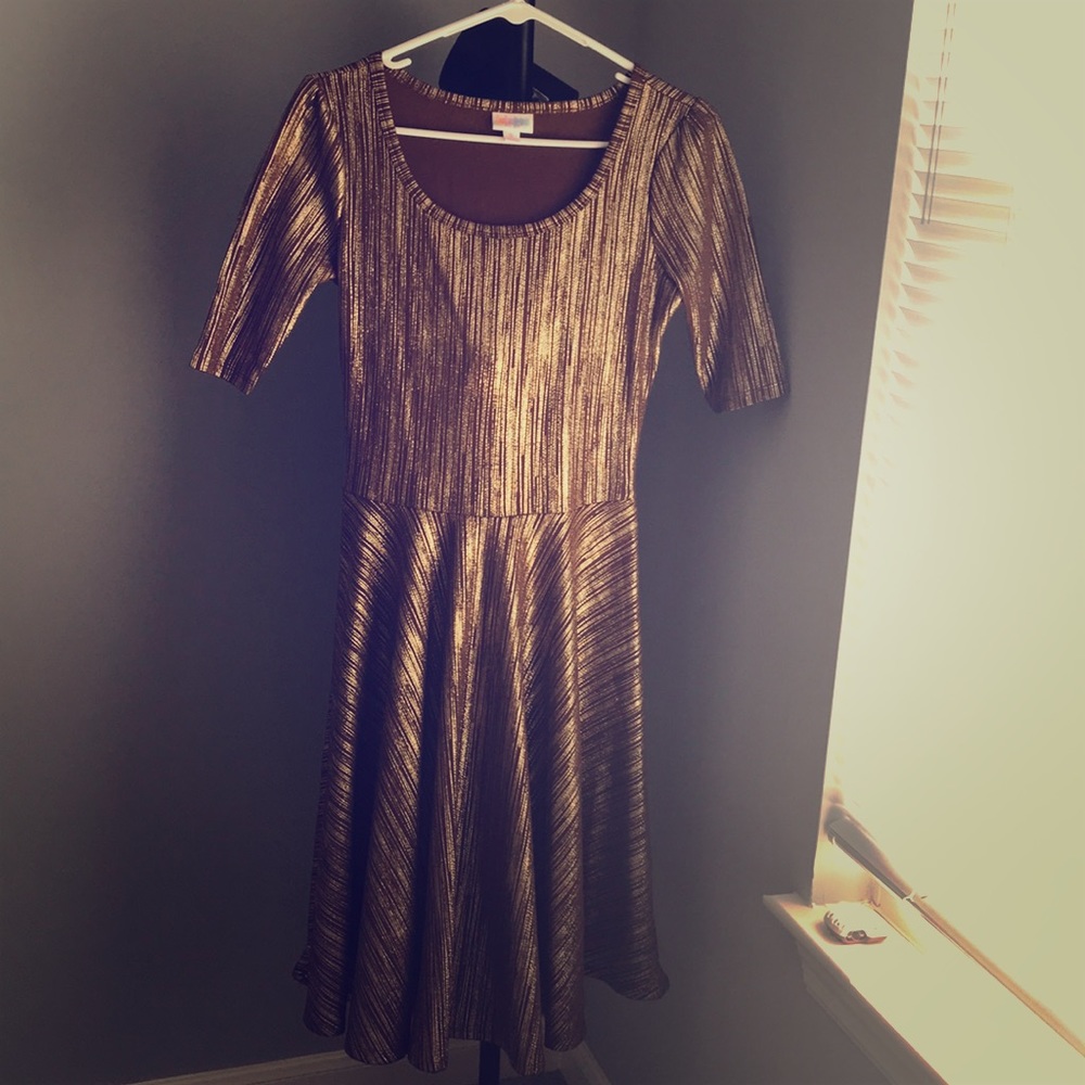 Gold dress